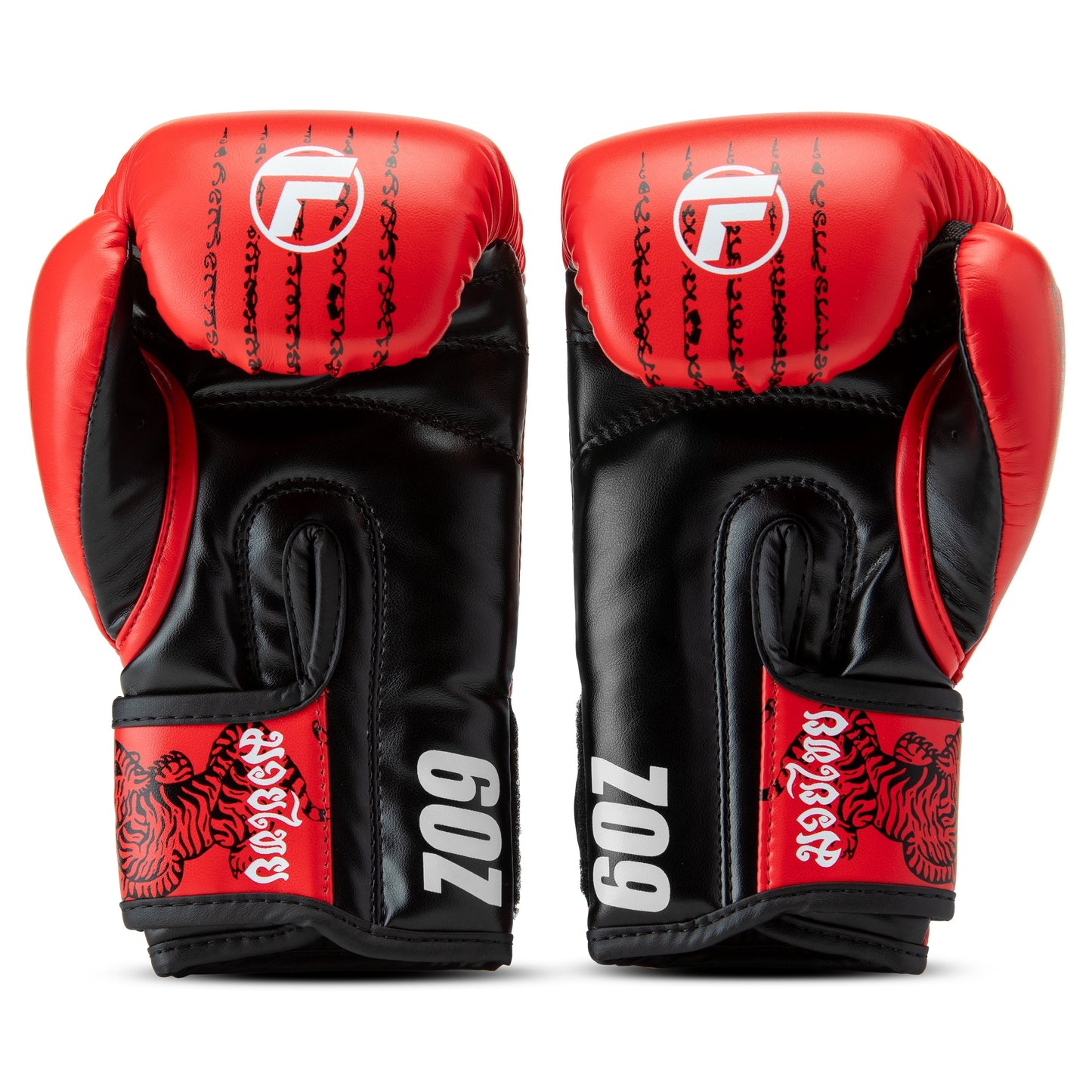 Topfighter Boxing Gloves "Thai Art" • Red/White