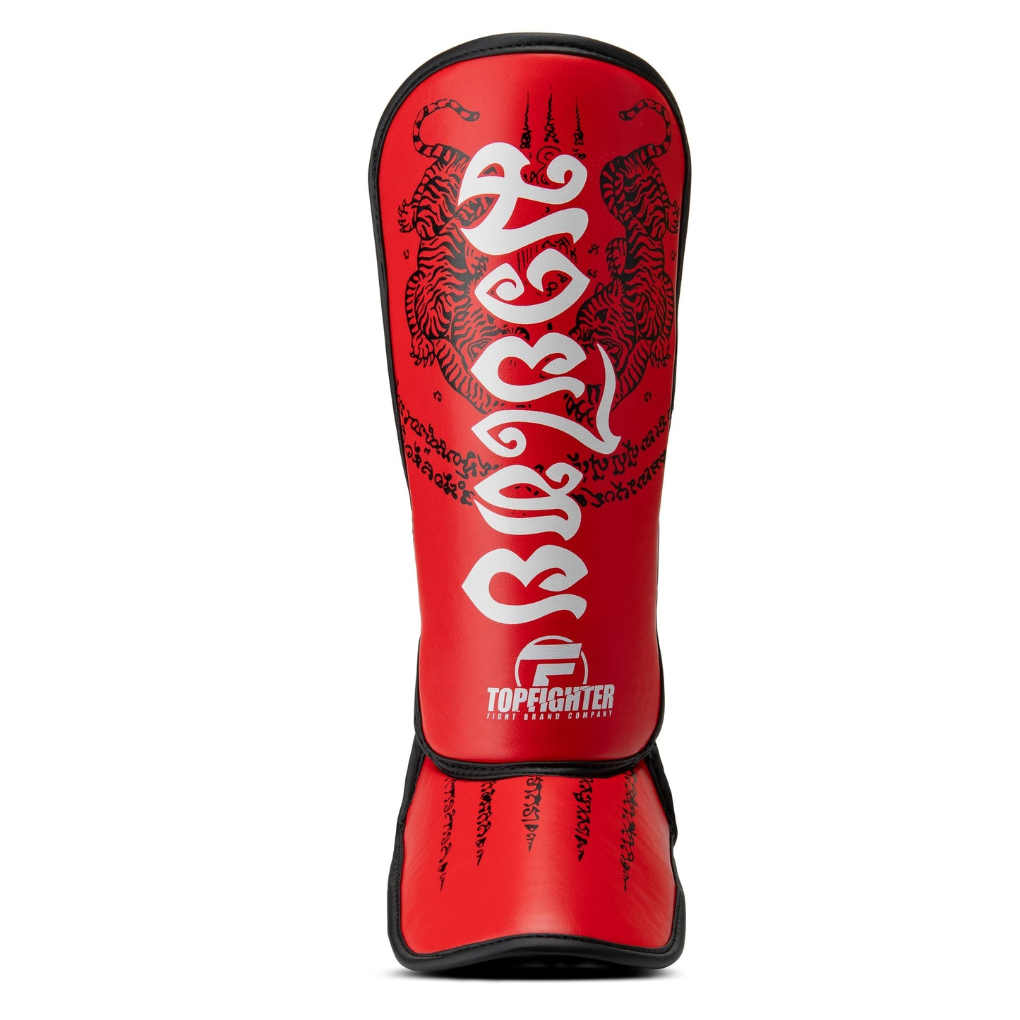Topfighter Shin Guards "Thai Art" • Red/White