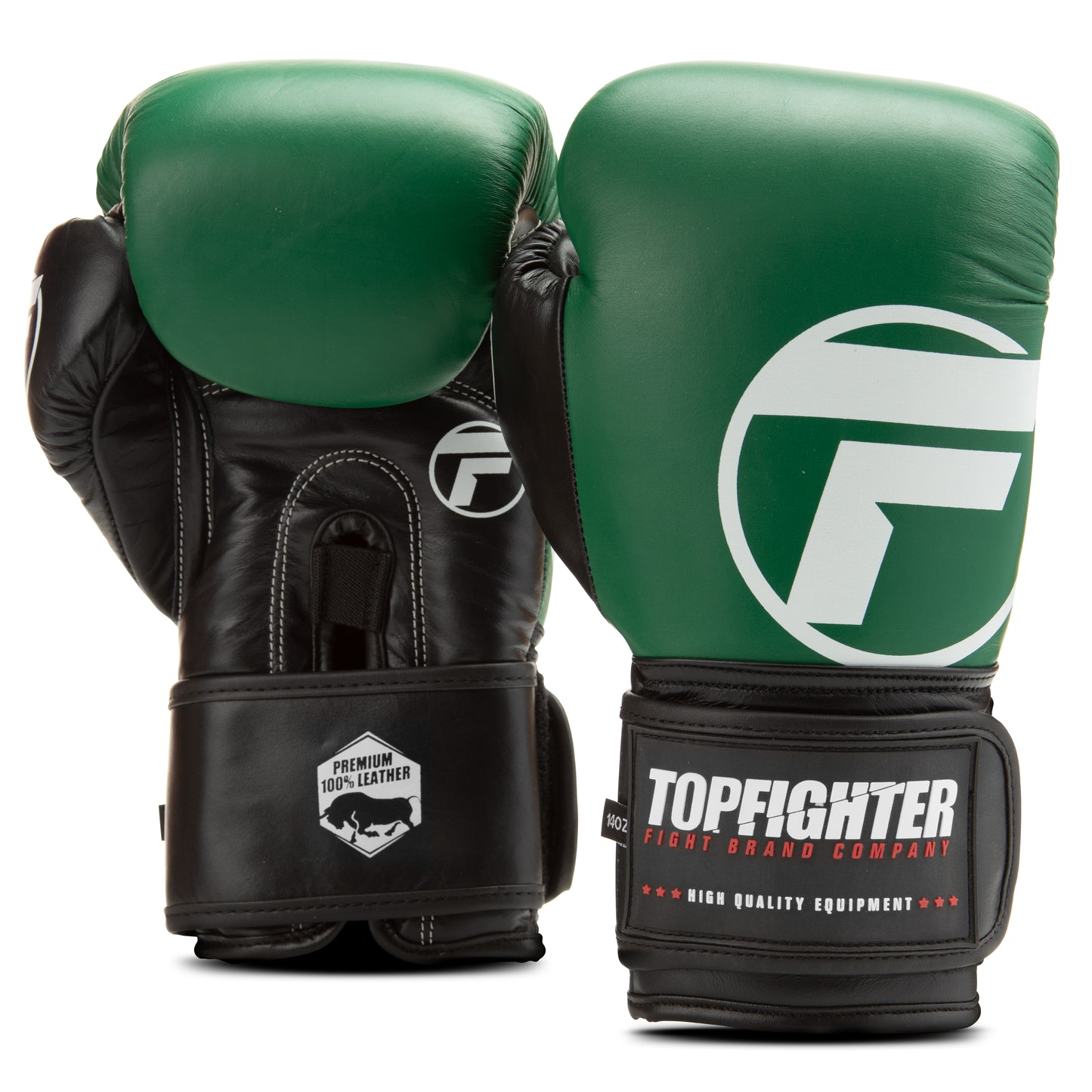 Topfighter Boxhandschuhe Heavy Shock • Grün/Schwarz