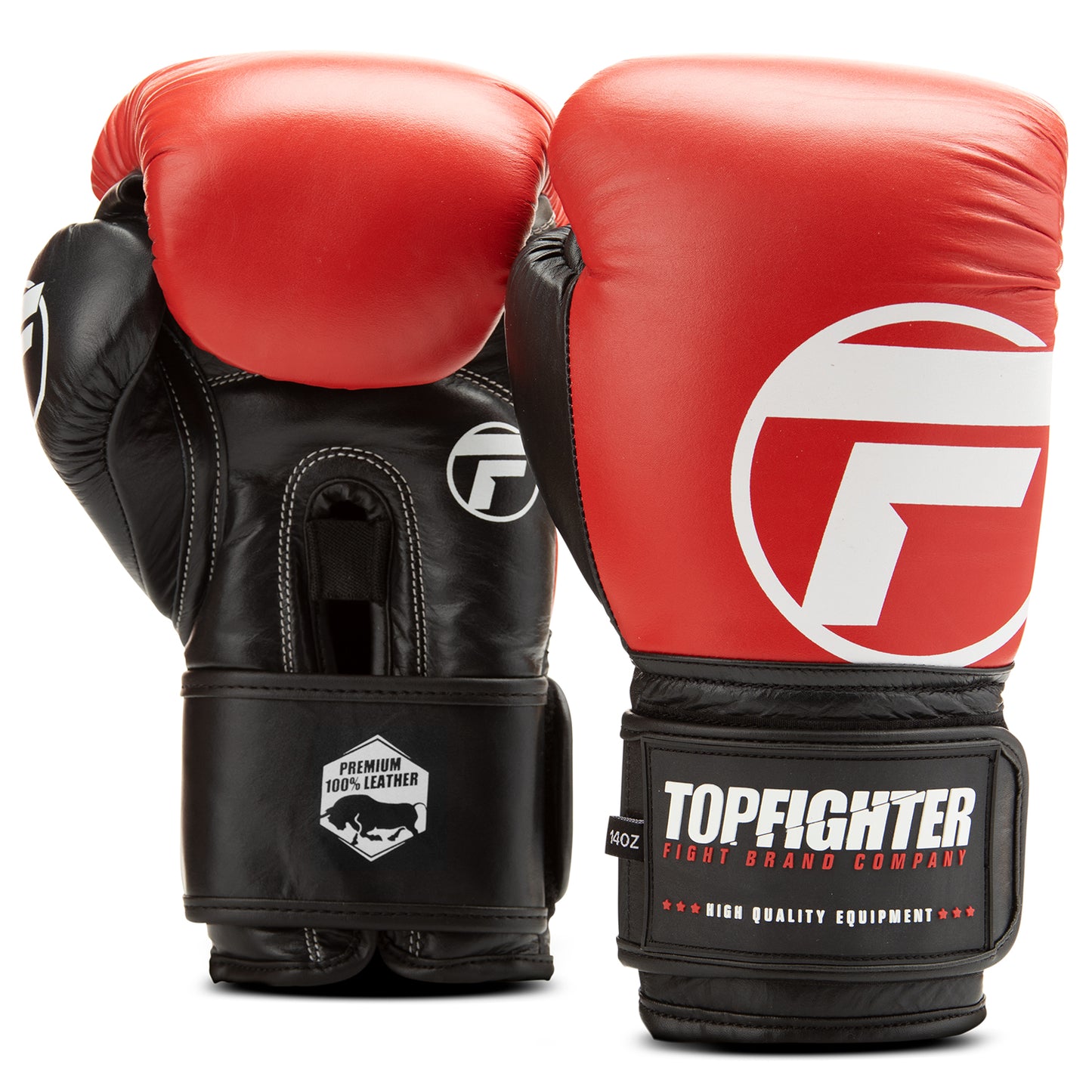 Topfighter Boxing Gloves Heavy Shock • Red/Black
