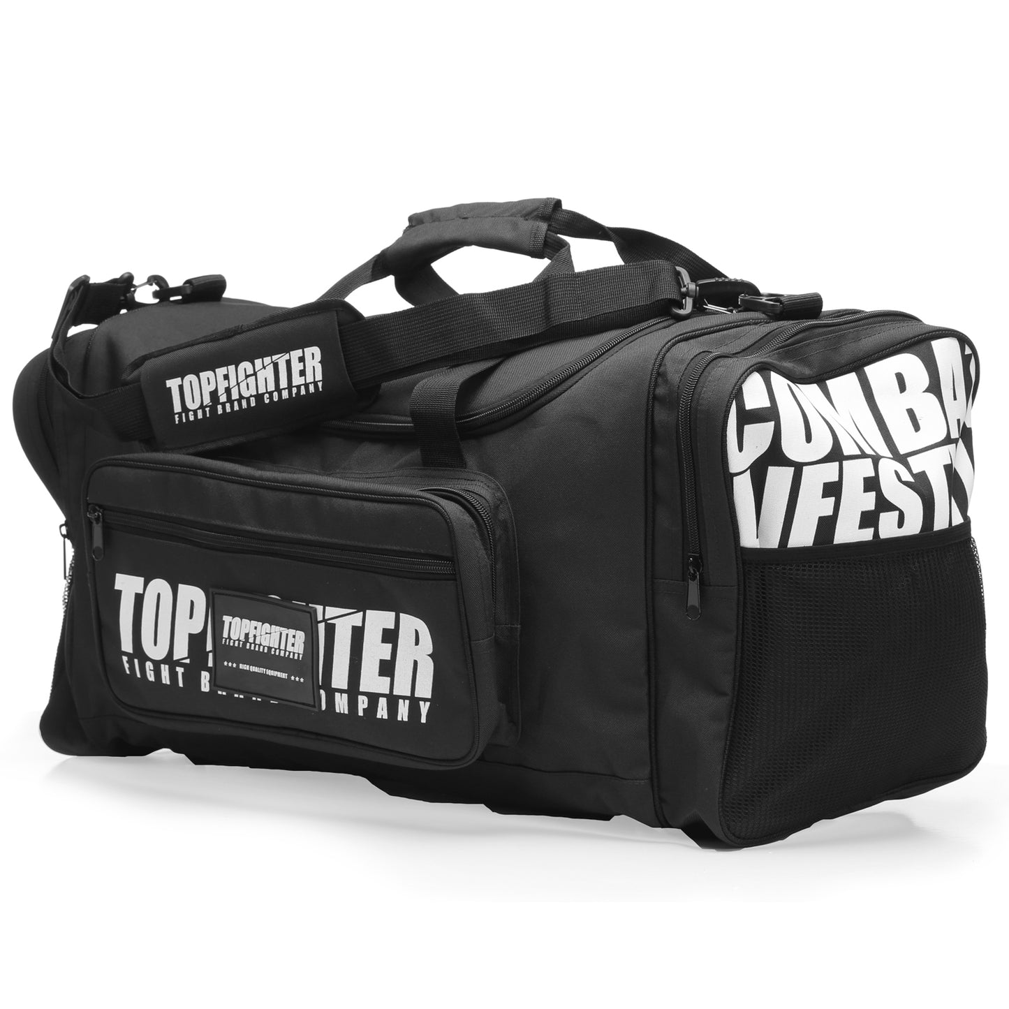Topfighter Combat Lifestyle Sporttas • Zwart/Zwart