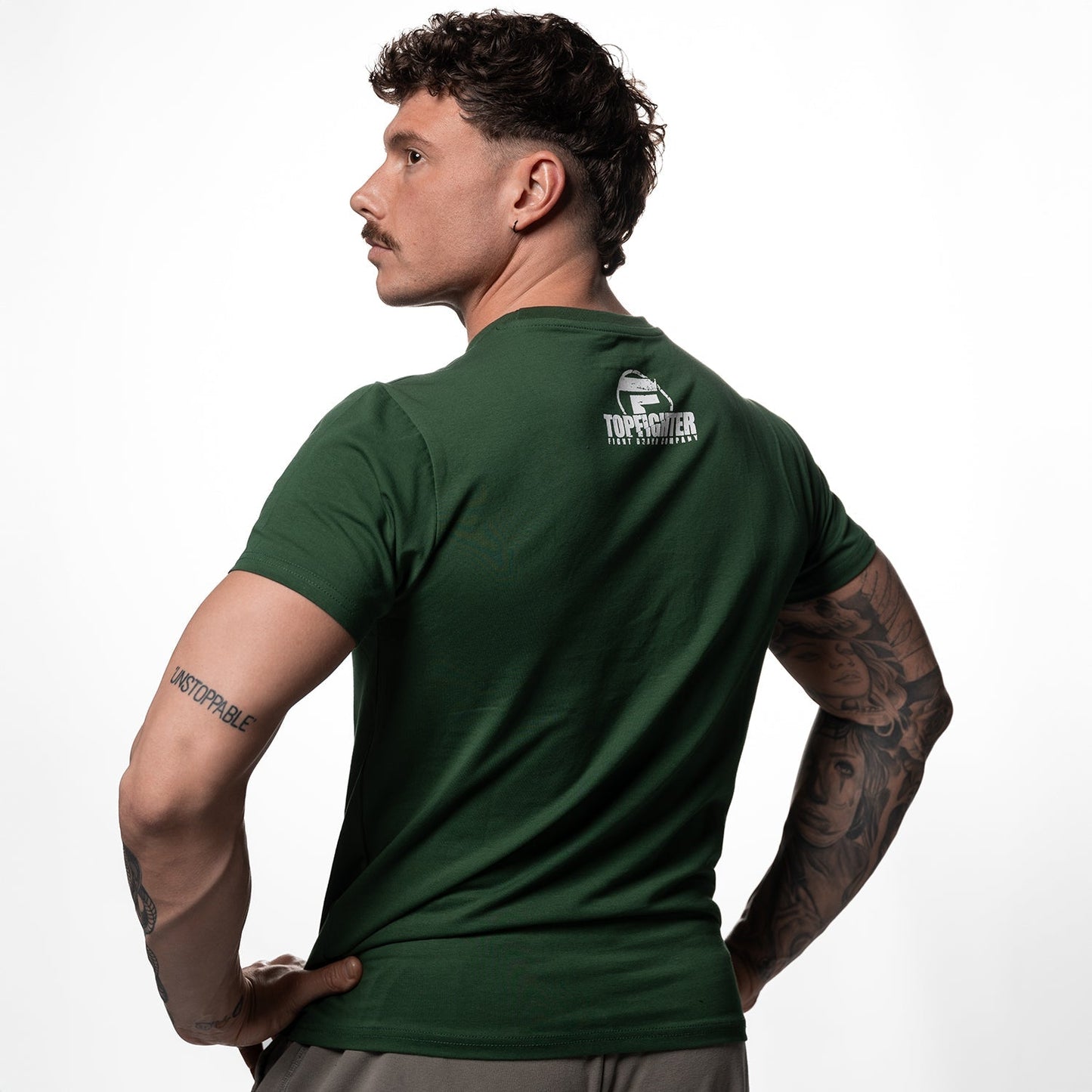 Topfighter "Progress is in my blood" T-Shirt • Groen