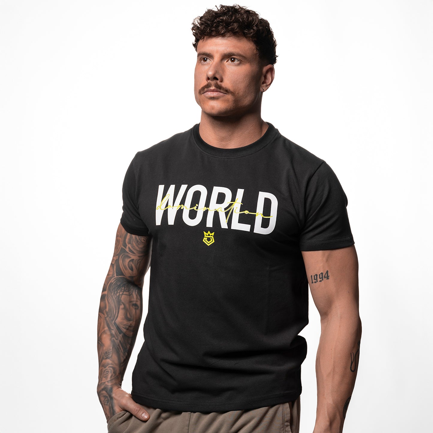 Topfighter "World Domination" T-Shirt • Zwart