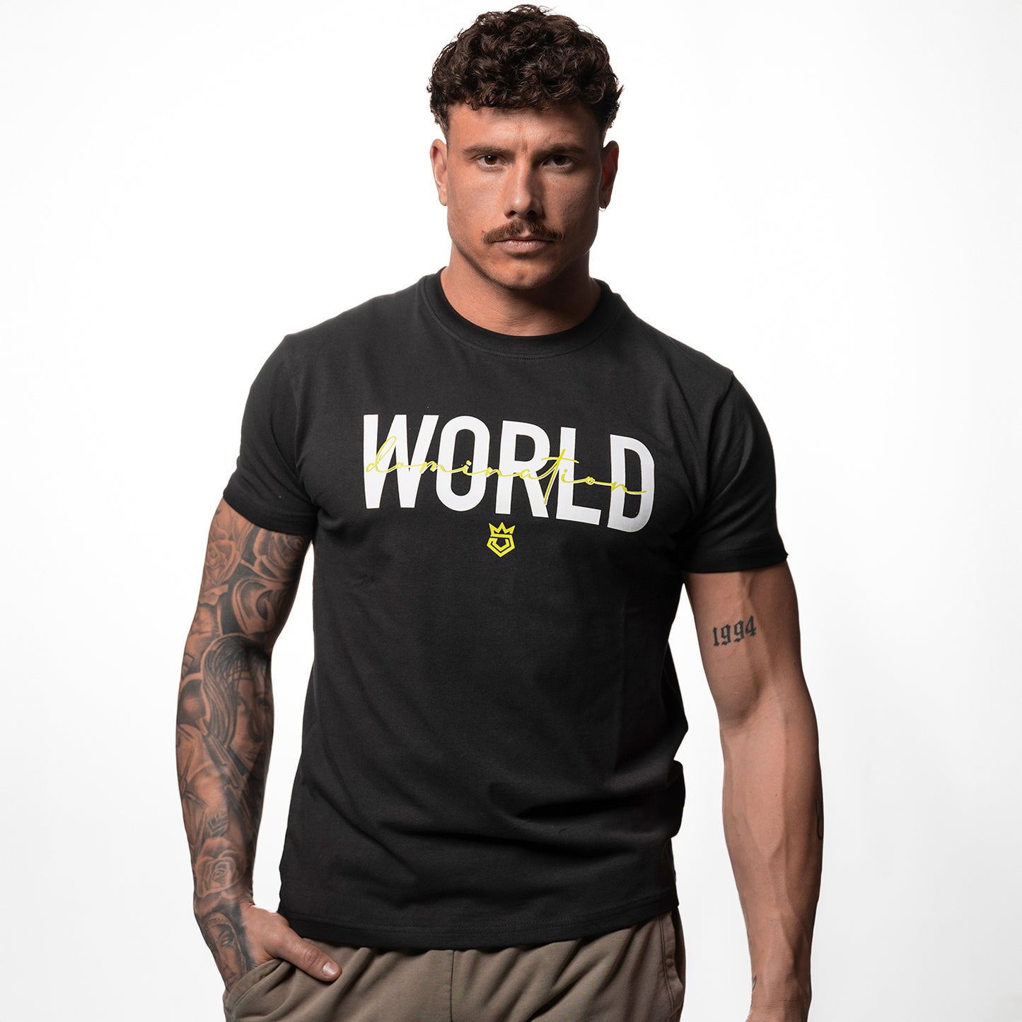 Topfighter "World Domination" T-Shirt • Zwart