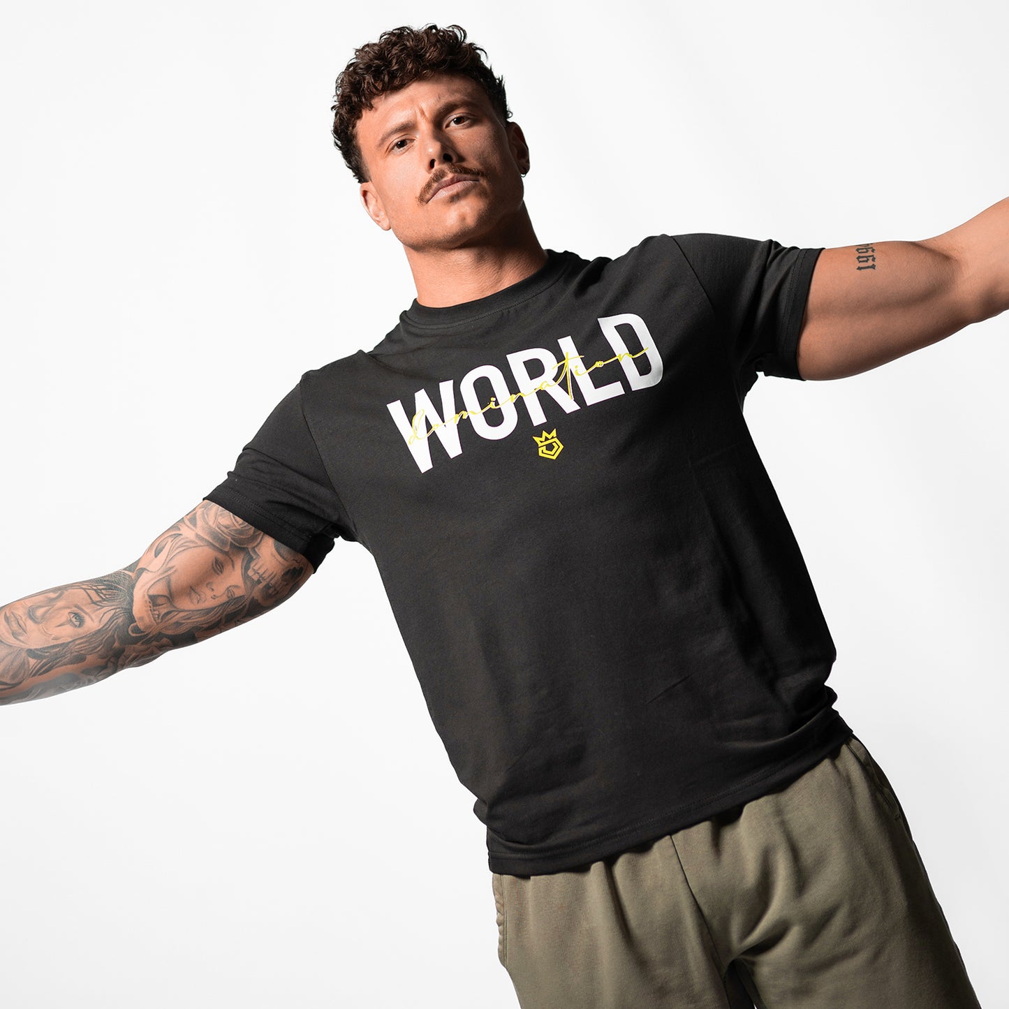 Topfighter "World Domination" T-Shirt • Zwart