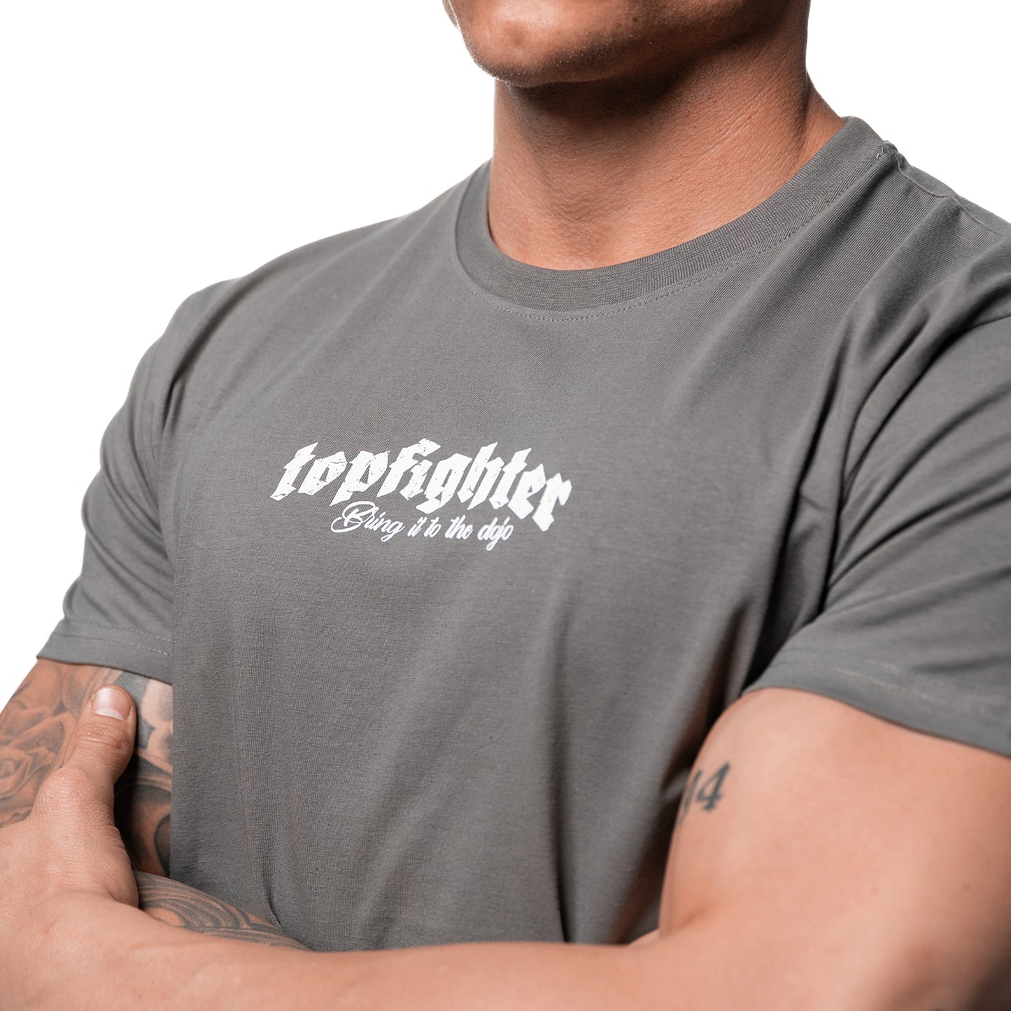 Topfighter "Bring it to the dojo" T-Shirt • Grijs