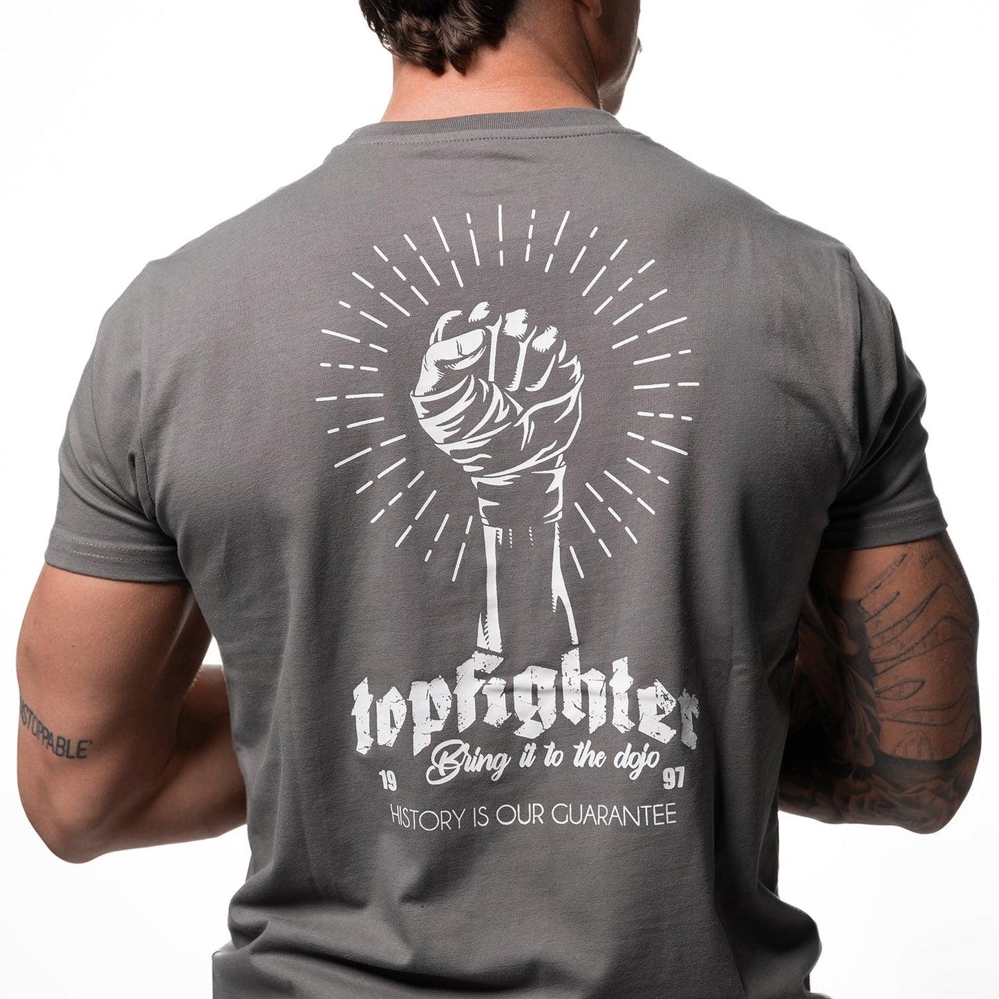 Topfighter "Bring it to the dojo" T-Shirt • Grijs