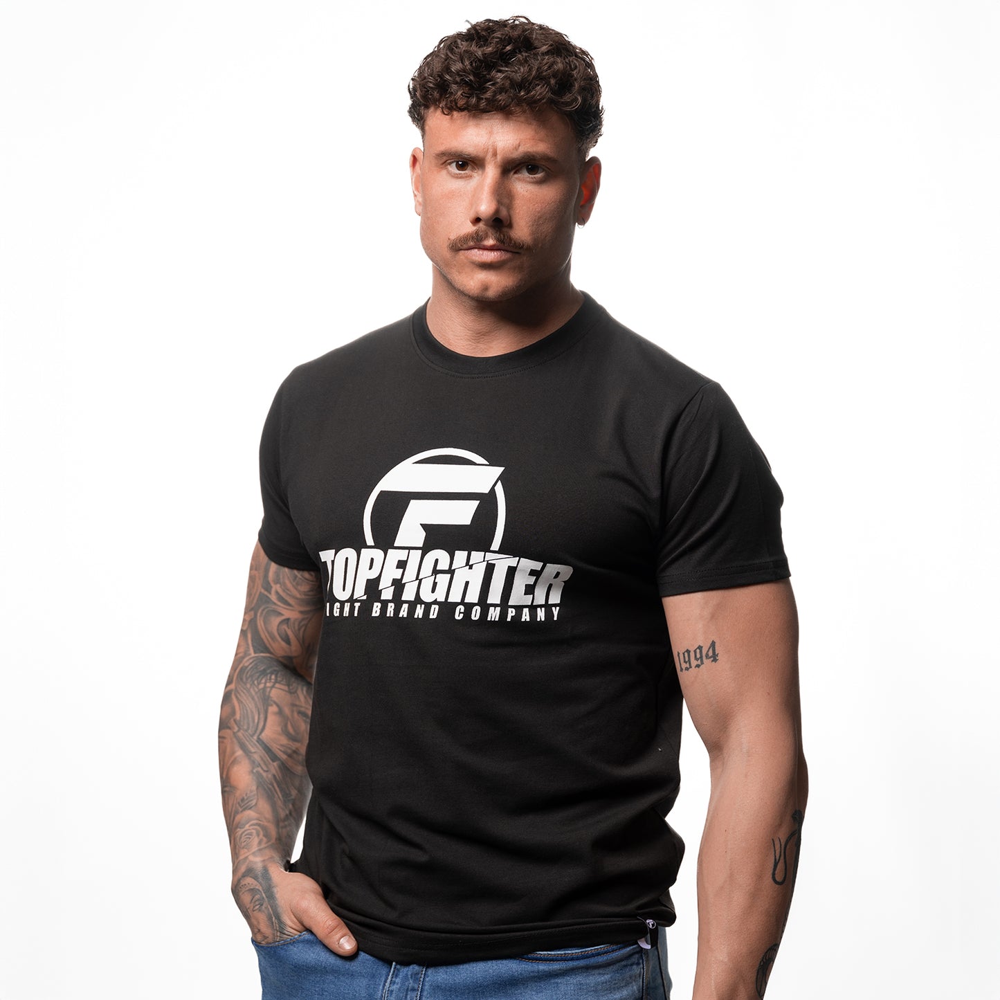 Topfighter "Classic" T-Shirt • Zwart/Wit