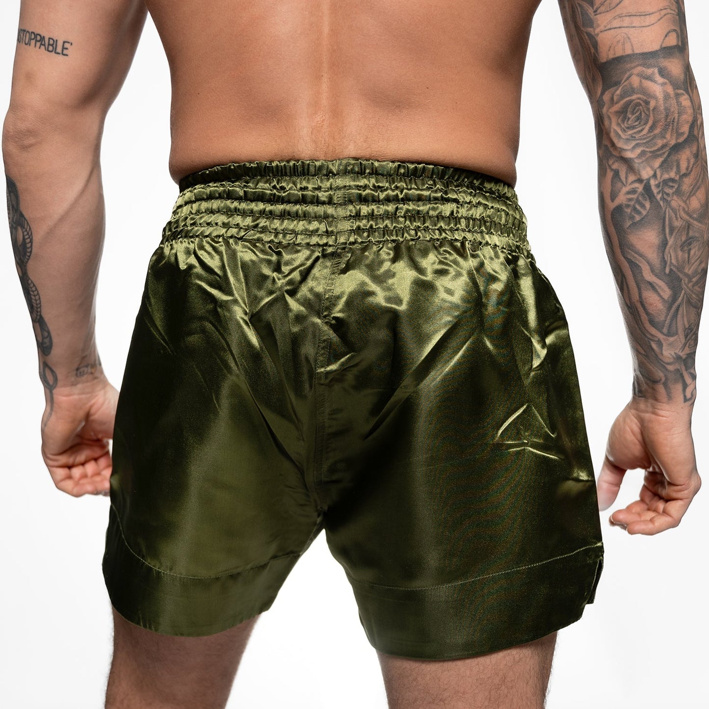 Topfighter Muay Thai Short Classic • Khaki/Zwart
