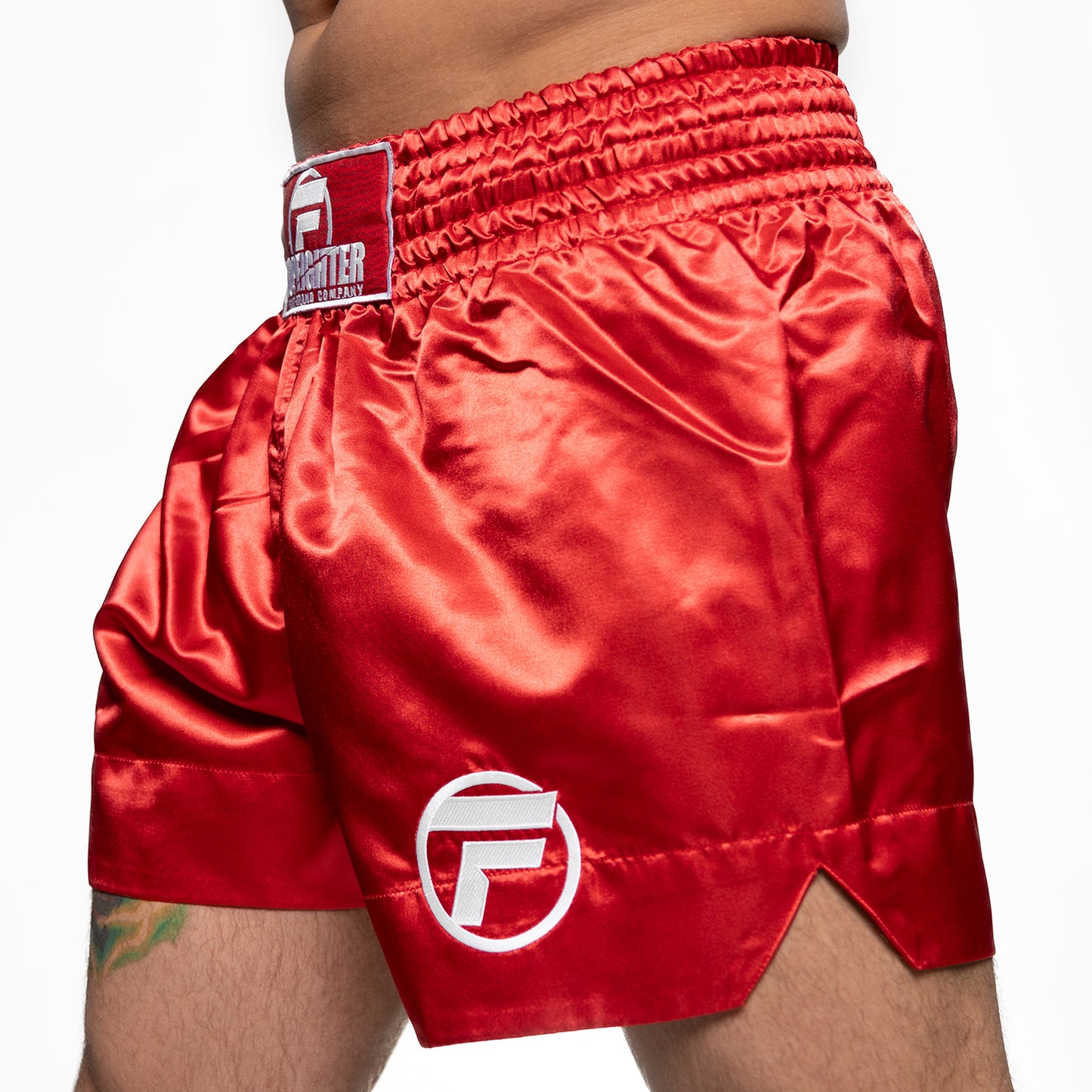 Topfighter Muay Thai Short Classic • Rood/Wit