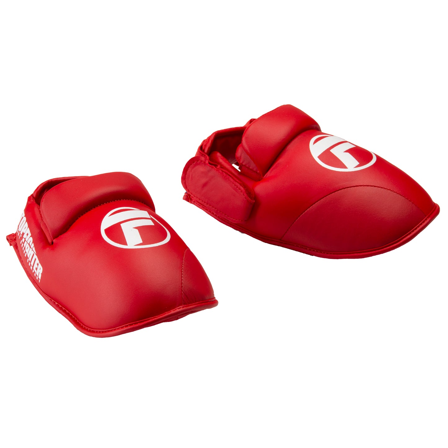 Topfighter Karate Shin & Instep Guards “Challenger” WKF Style • Red