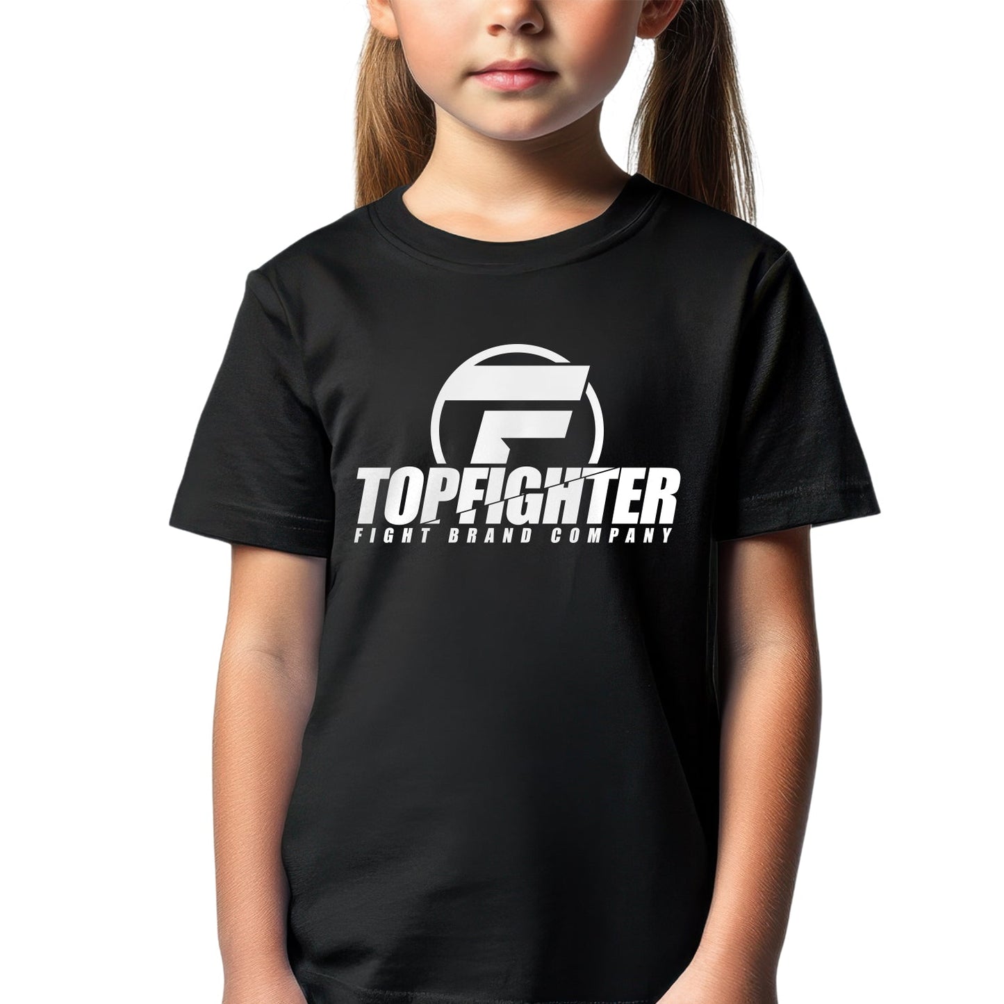 Topfighter Kinder "Classic" T-Shirt • Zwart/Wit