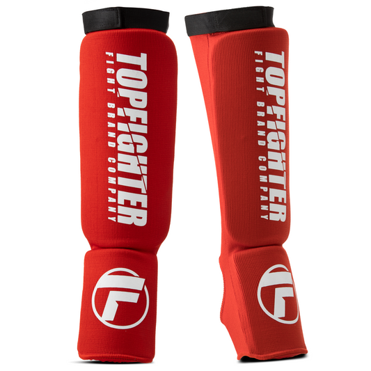 Topfighter Scheenbescherming Kontact • Rood/Zwart