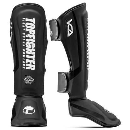 Topfighter Shin Guards "Pro MX2" • Black/White