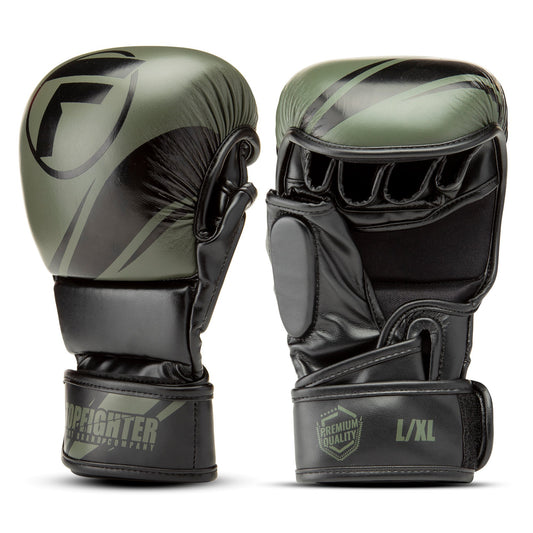 Topfighter MMA Sparring Handschoenen Endurance • Khaki/Zwart