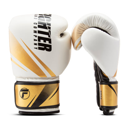 Gants de boxe Topfighter Endurance • Blanc/Or