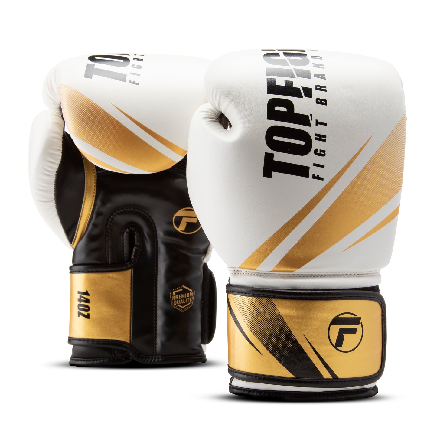 Gants de boxe Topfighter Endurance • Blanc/Or