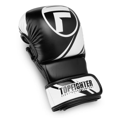 Gants de sparring MMA Topfighter Endurance • Noir/Blanc