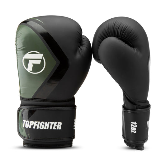 Topfighter Bokshandschoenen Hybrid 2.0 • Zwart/Khaki