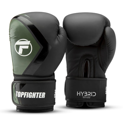 Topfighter Boxhandschuhe Hybrid 2.0 • Schwarz/Khaki