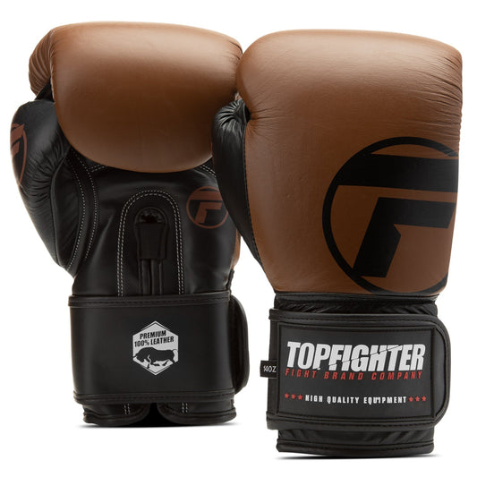 Topfighter Bokshandschoenen Heavy Shock • Bruin/Zwart