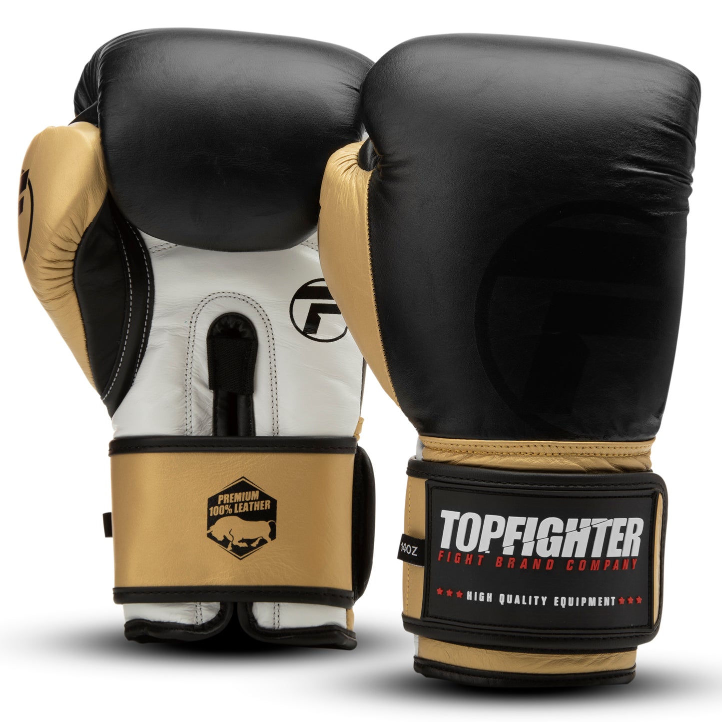 Topfighter Boxhandschuhe Heavy Shock • Schwarz/Gold