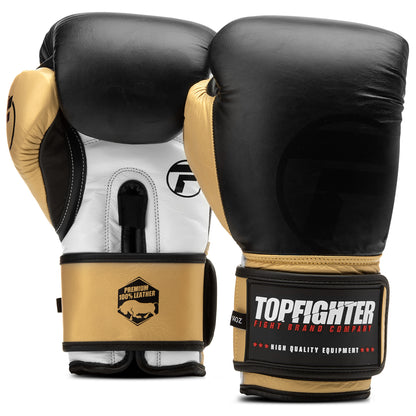Topfighter Boxing Gloves Heavy Shock • Black/Gold