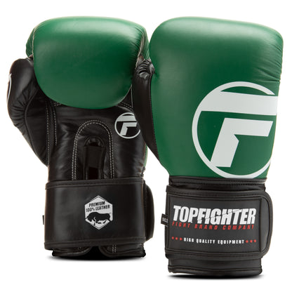 Topfighter Boxing Gloves Heavy Shock • Green/Black