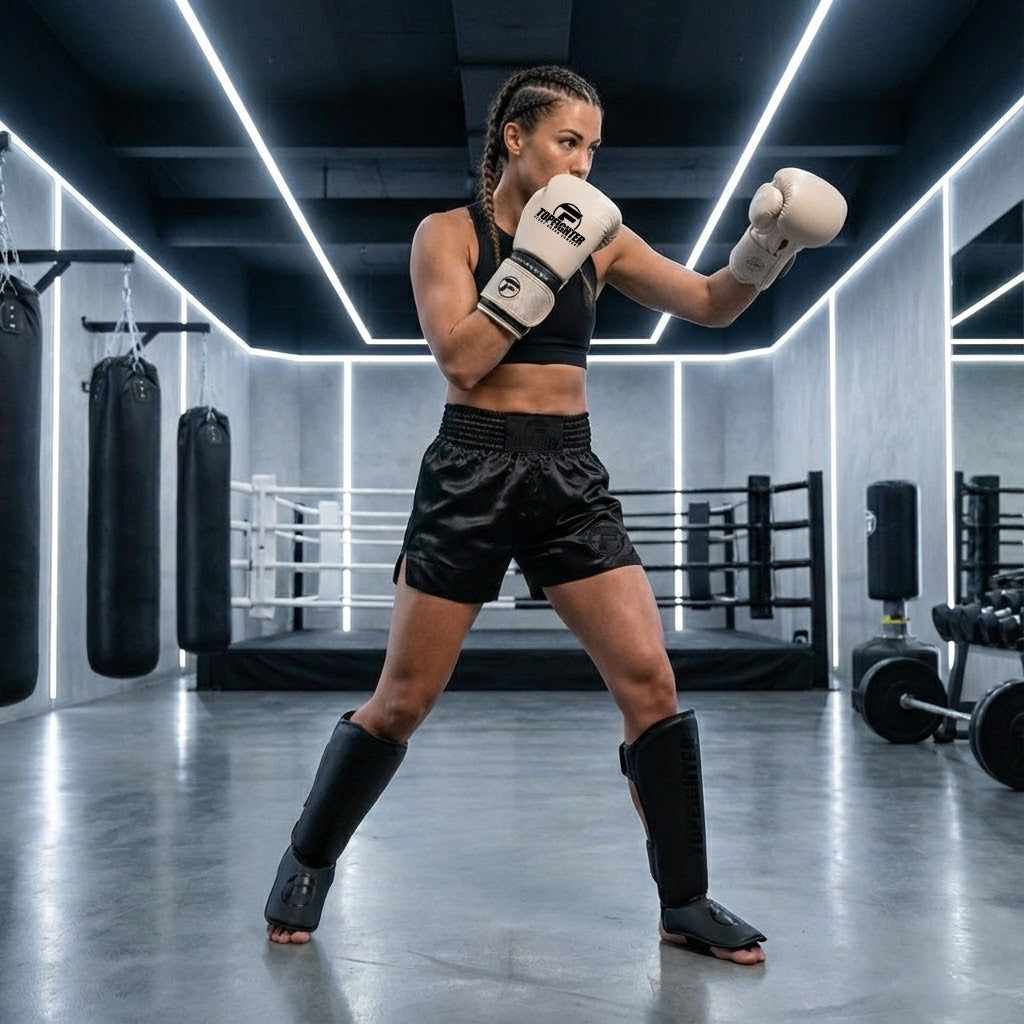 Topfighter Bokshandschoenen Hybrid 3.0 • Beige/Zwart