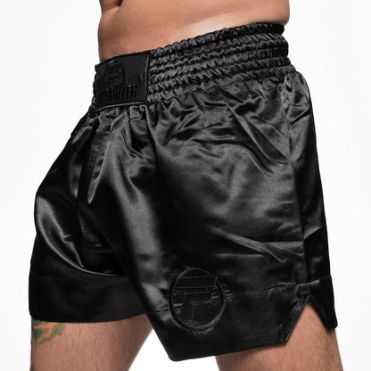 Topfighter Muay Thai Short Classic • Black/Black