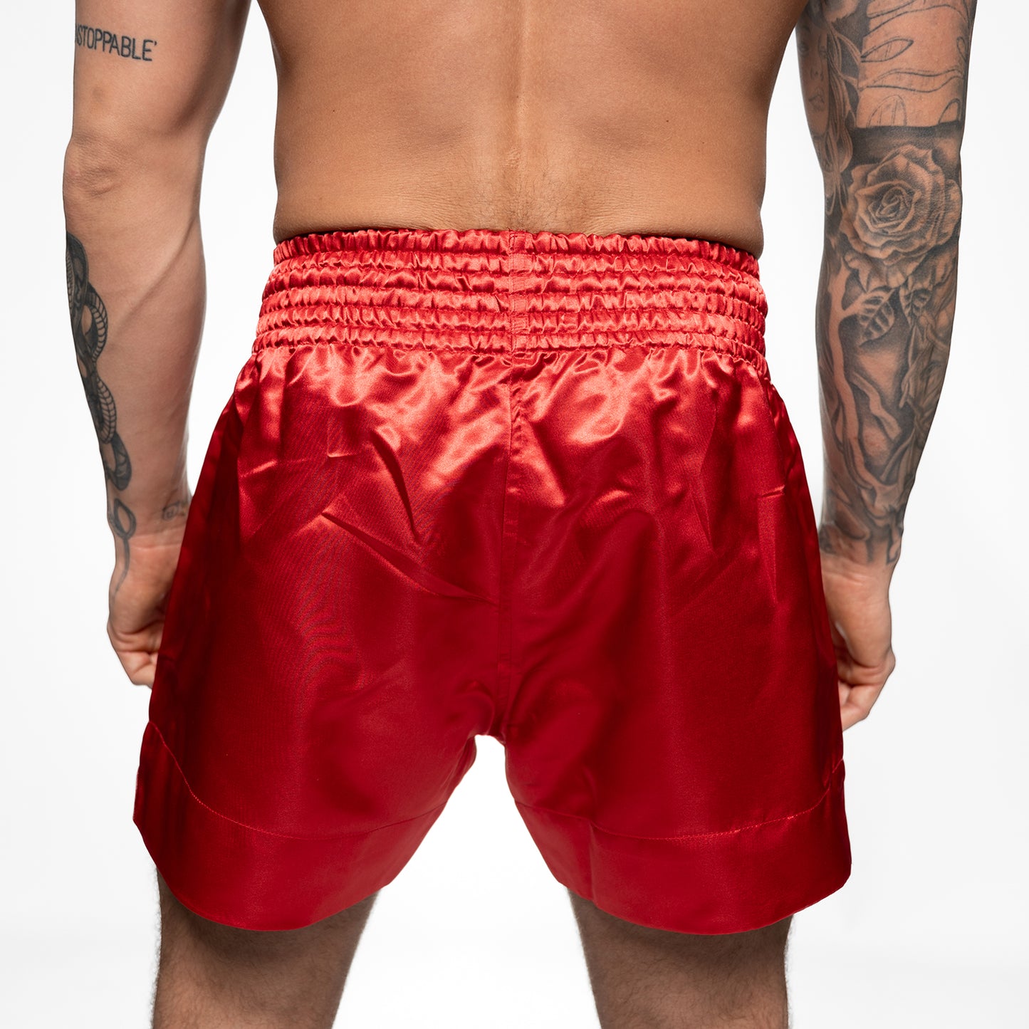 Topfighter Muay Thai Short Classic • Red/White