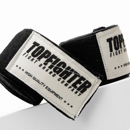 Bandages pour les mains Topfighter Perfect Fit • Noir