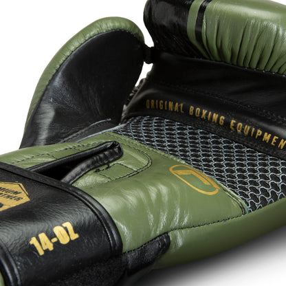 Topfighter Boxhandschuhe Premium • Schwarz/Khaki/Gold