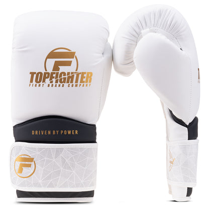 Topfighter Bokshandschoenen Hybrid 3.0 • Wit/Goud