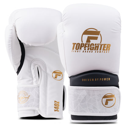 Topfighter Bokshandschoenen Hybrid 3.0 • Wit/Goud