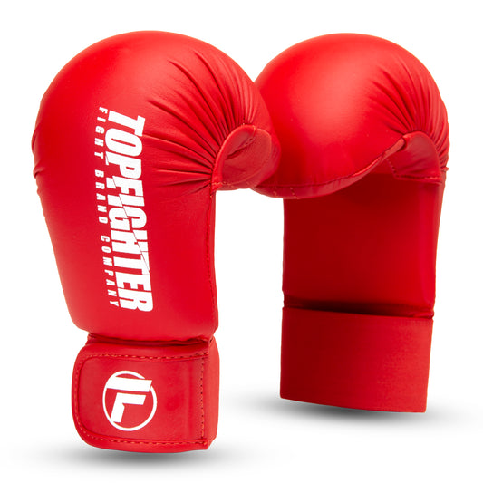 Topfighter Karate Gloves “Challenger” WKF Style • Red