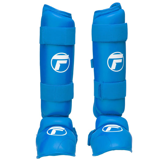 Topfighter Karate Scheenbescherming “Challenger” WKF Stijl • Blauw
