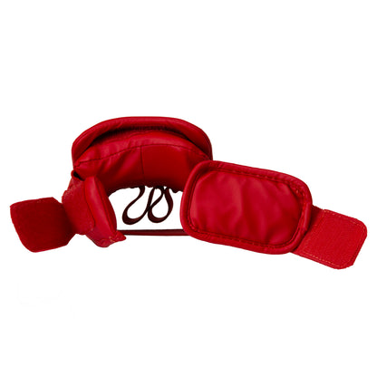 Topfighter Karate Shin & Instep Guards “Challenger” WKF Style • Red