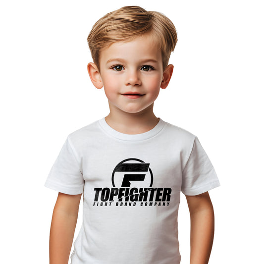 Topfighter Kids "Classic" T-Shirt • White/Black