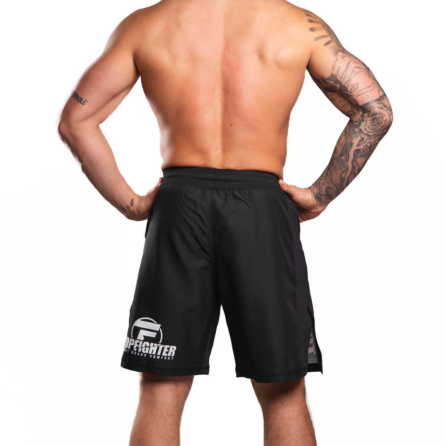 Topfighter Fight Shorts Tactical 2.0 • Black/White