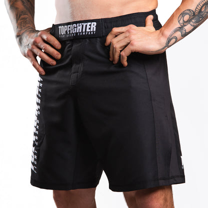 Topfighter Fight Shorts Tactical 2.0 • Black/White