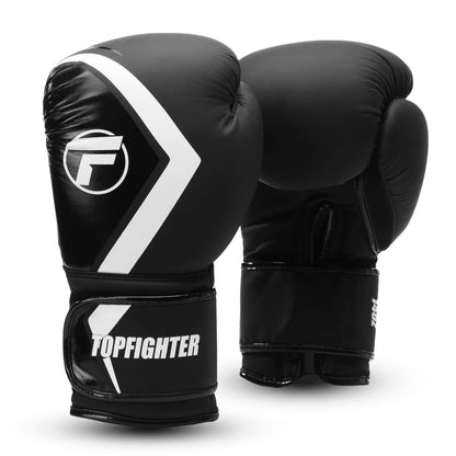 Gants de boxe Topfighter Hybrid 2.0 • Noir/Blanc