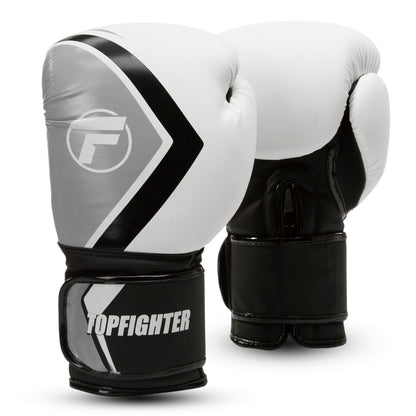 Topfighter Boxhandschuhe Hybrid 2.0 • Weiß/Schwarz