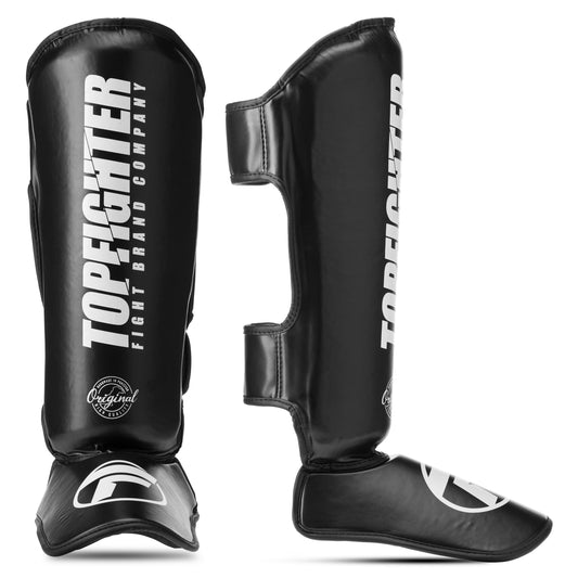 Topfighter Scheenbescherming "Hybrid 3.0" • Zwart/Wit