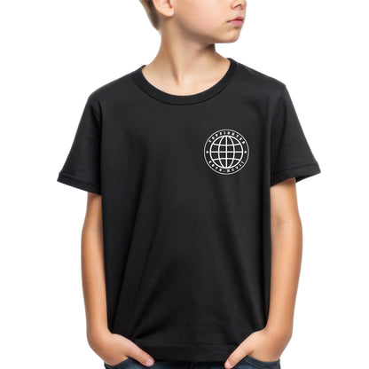 Topfighter Kids "Worldwide Fight Family" T-Shirt • Black/White